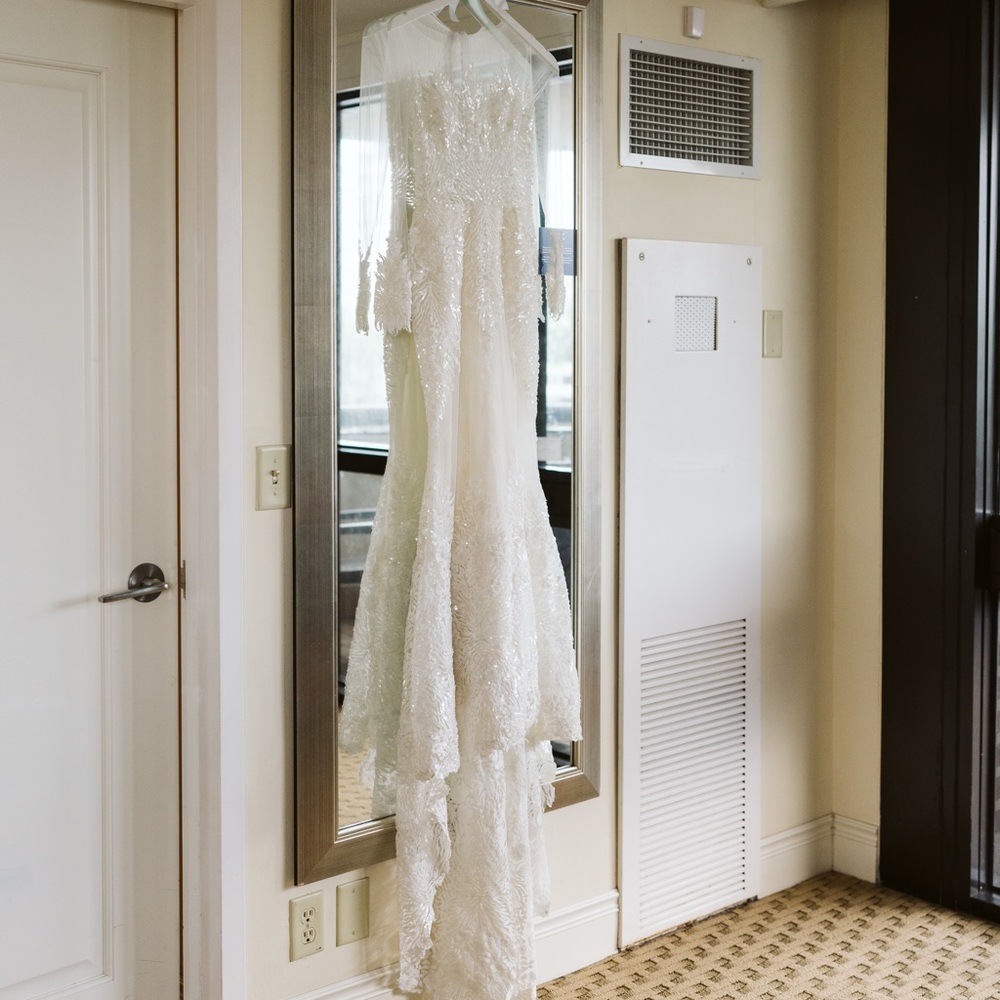 Wedding dress. Not dry clean yet